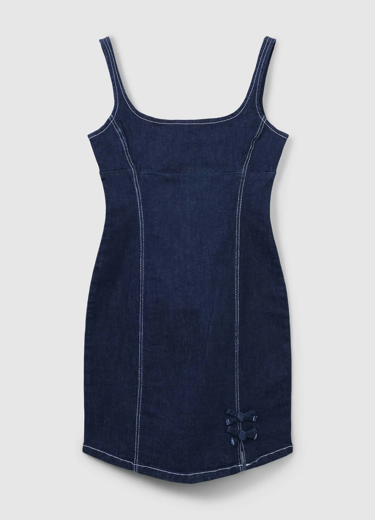 Vestito denim con fiocchi - Image 5