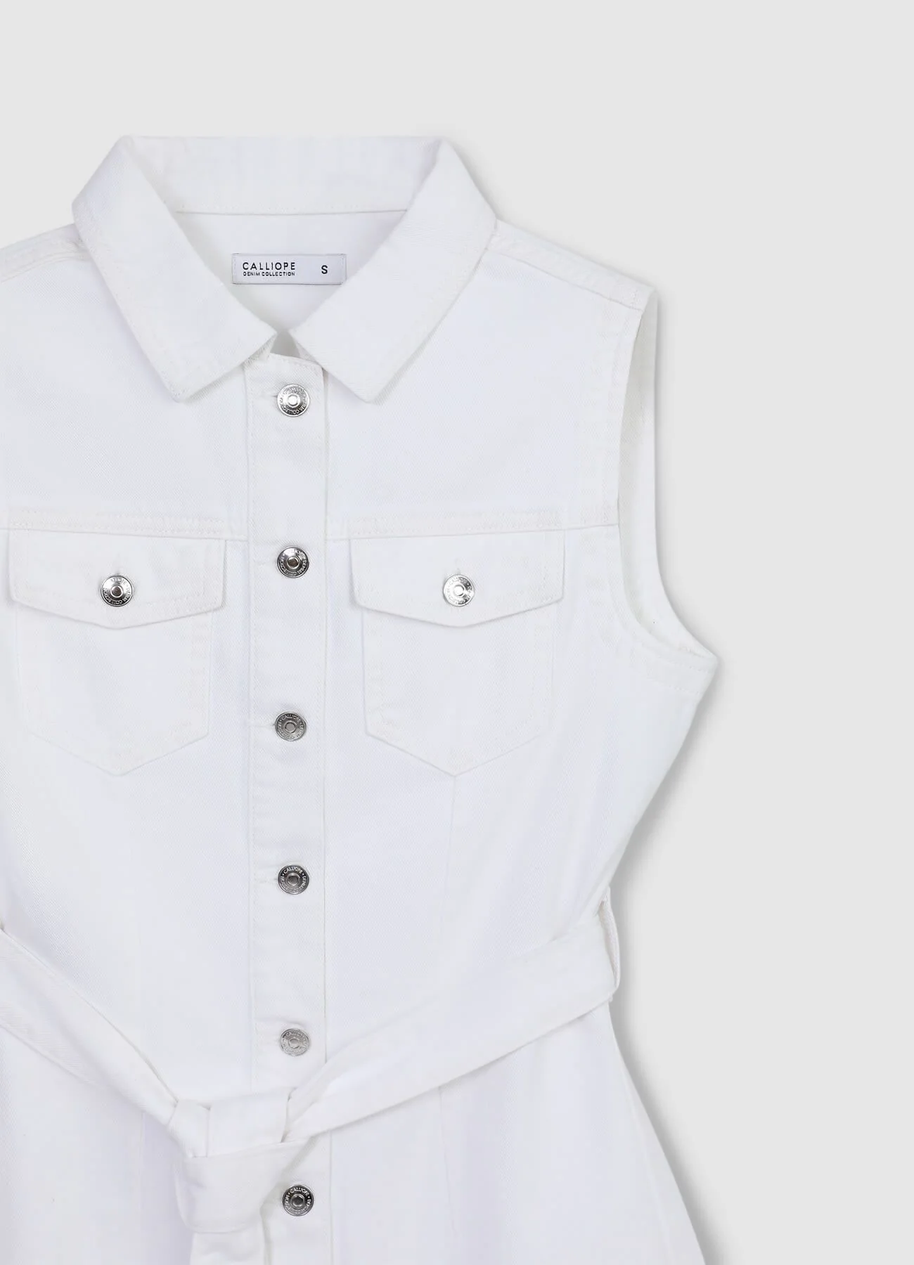 Vestito denim smanicato - Image 5