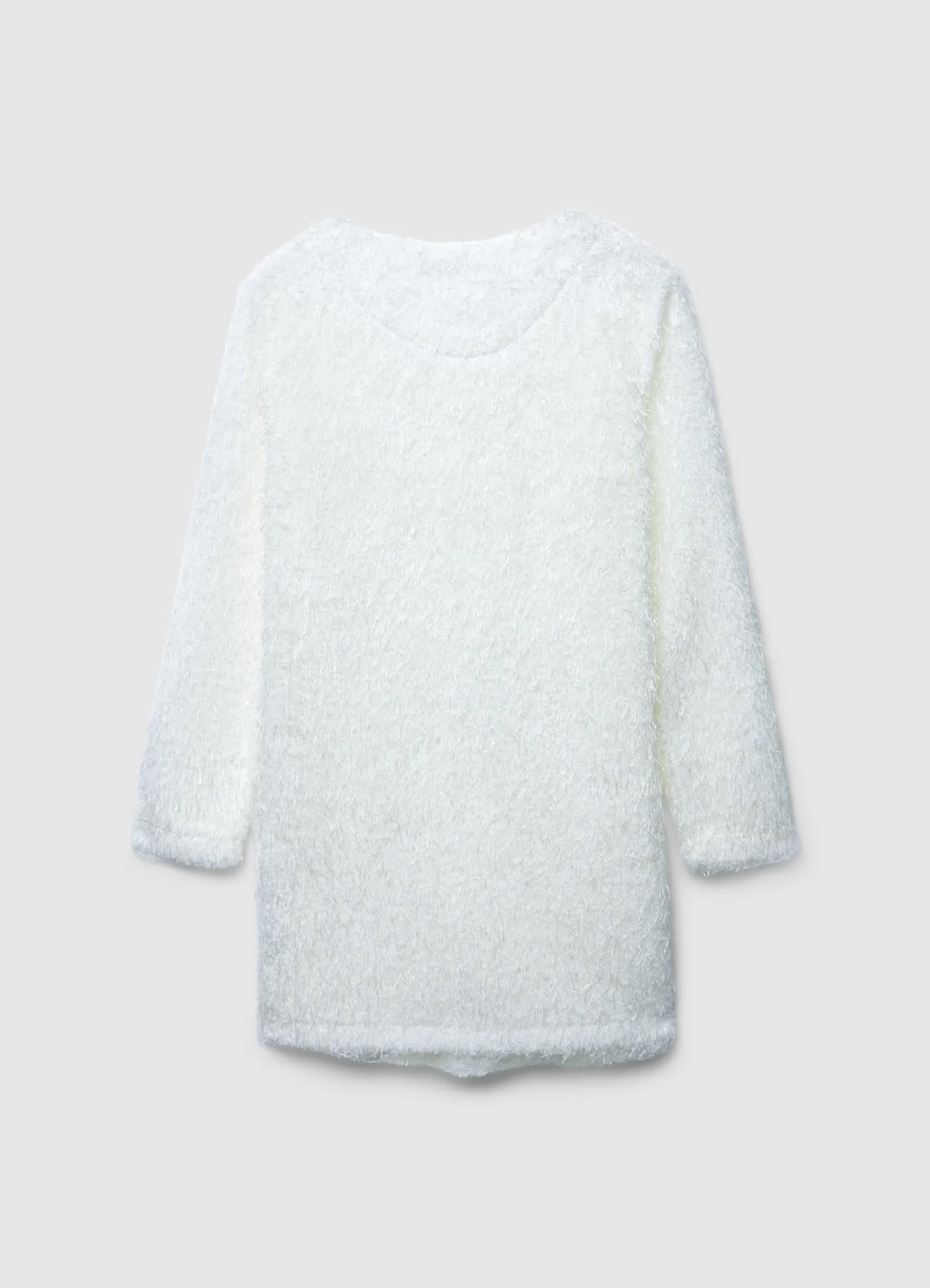 Vestito effetto pelo con decorazioni al collo - Image 6