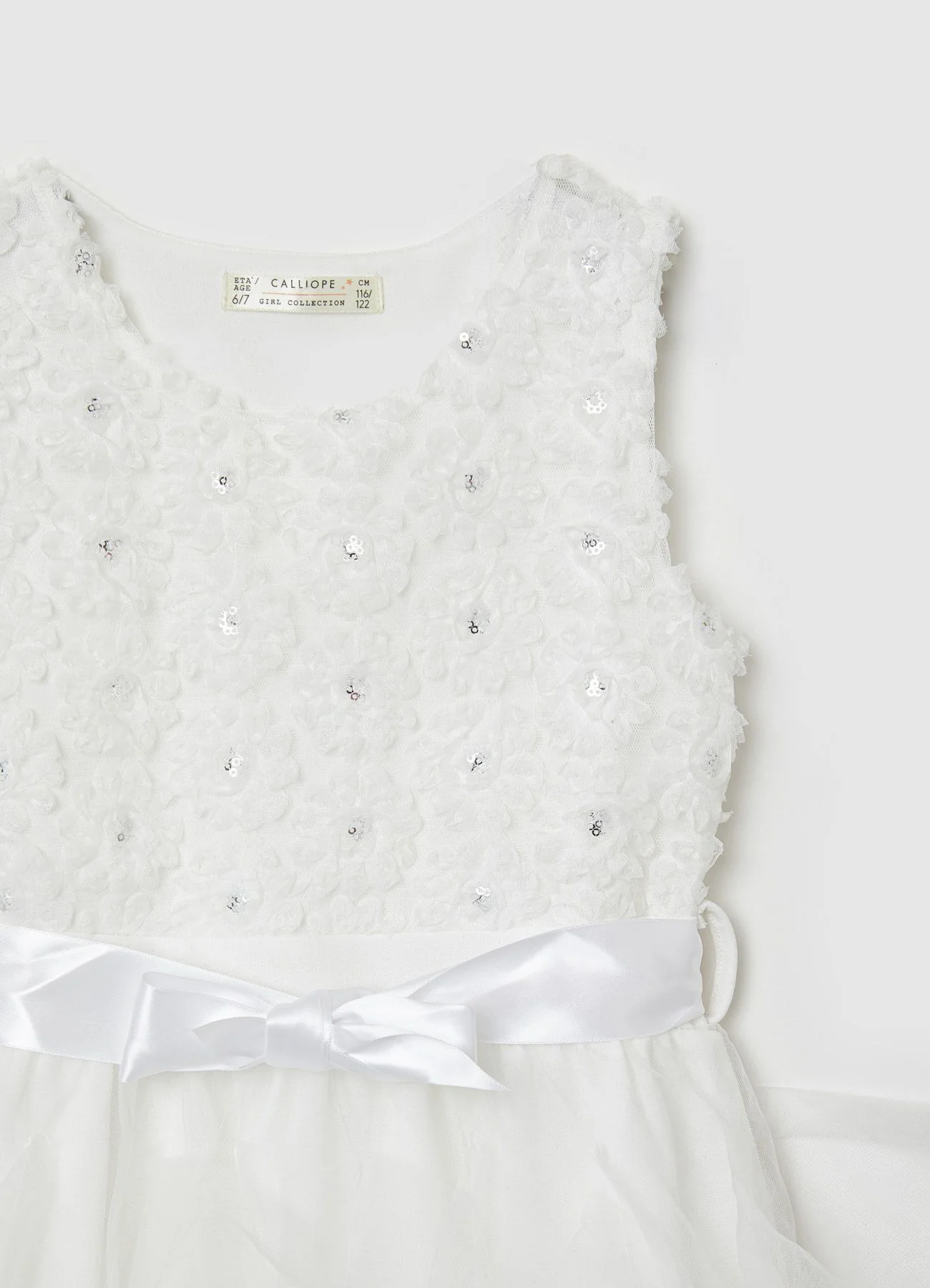Vestito fiori con tulle - Image 5