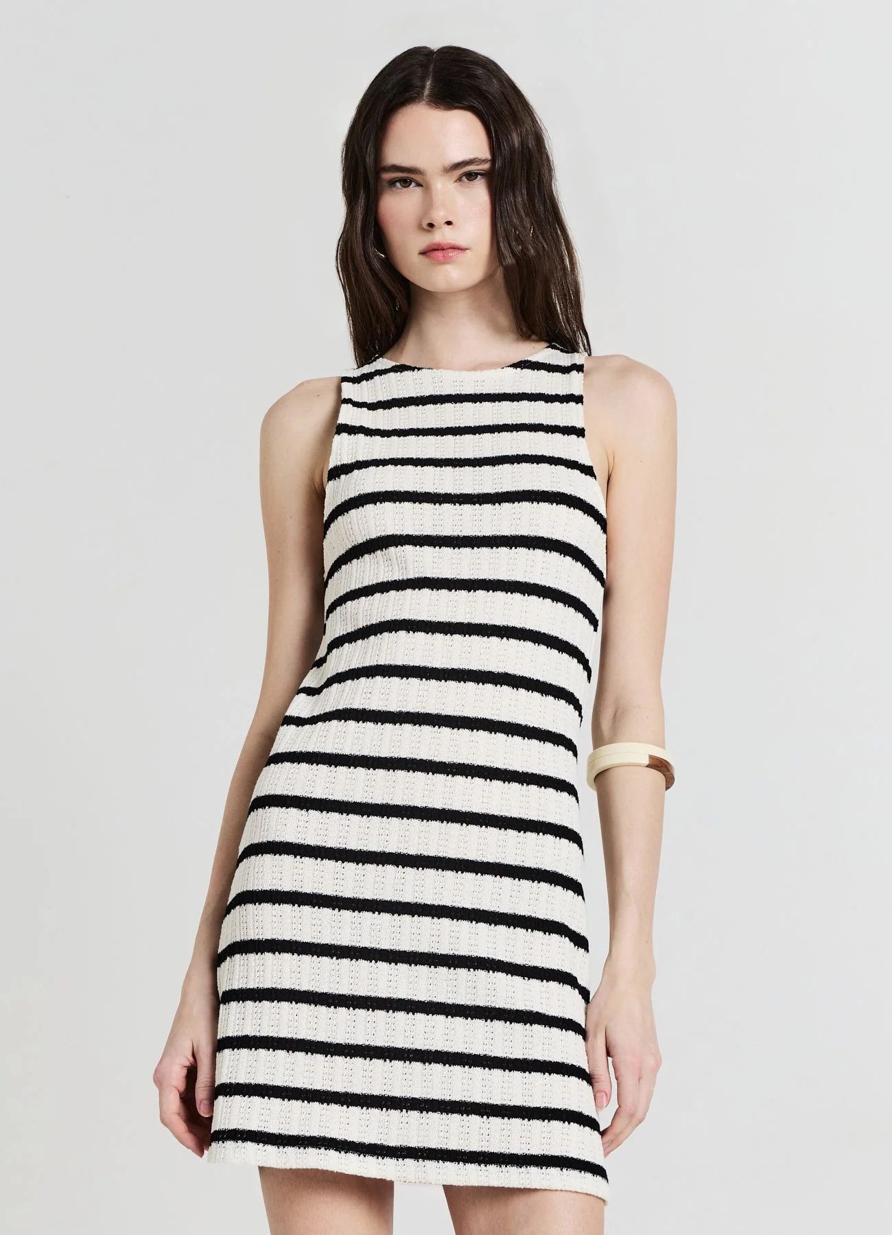 Vestito in maglia a righe - Image 3