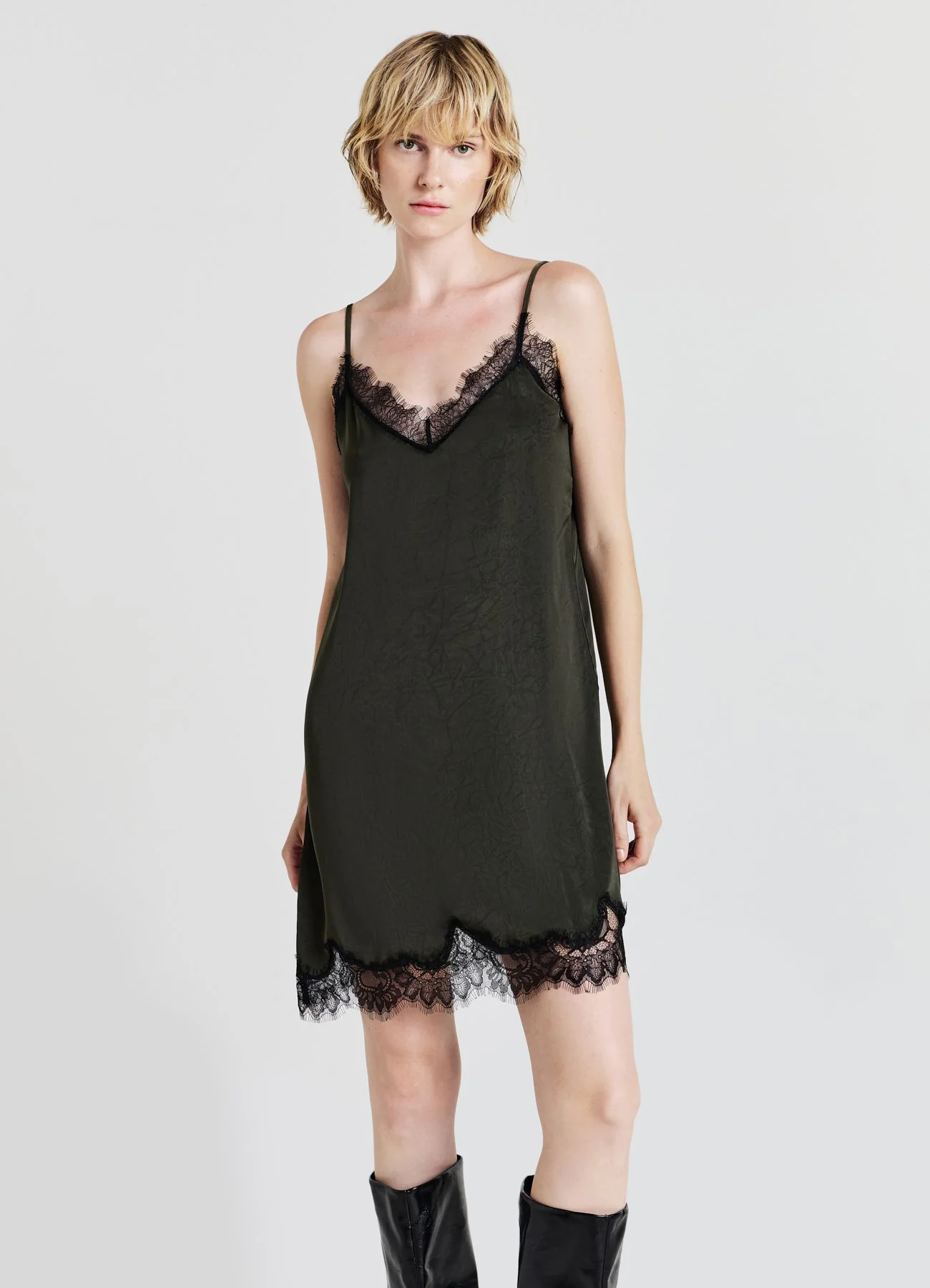 Vestito lingerie simil satin