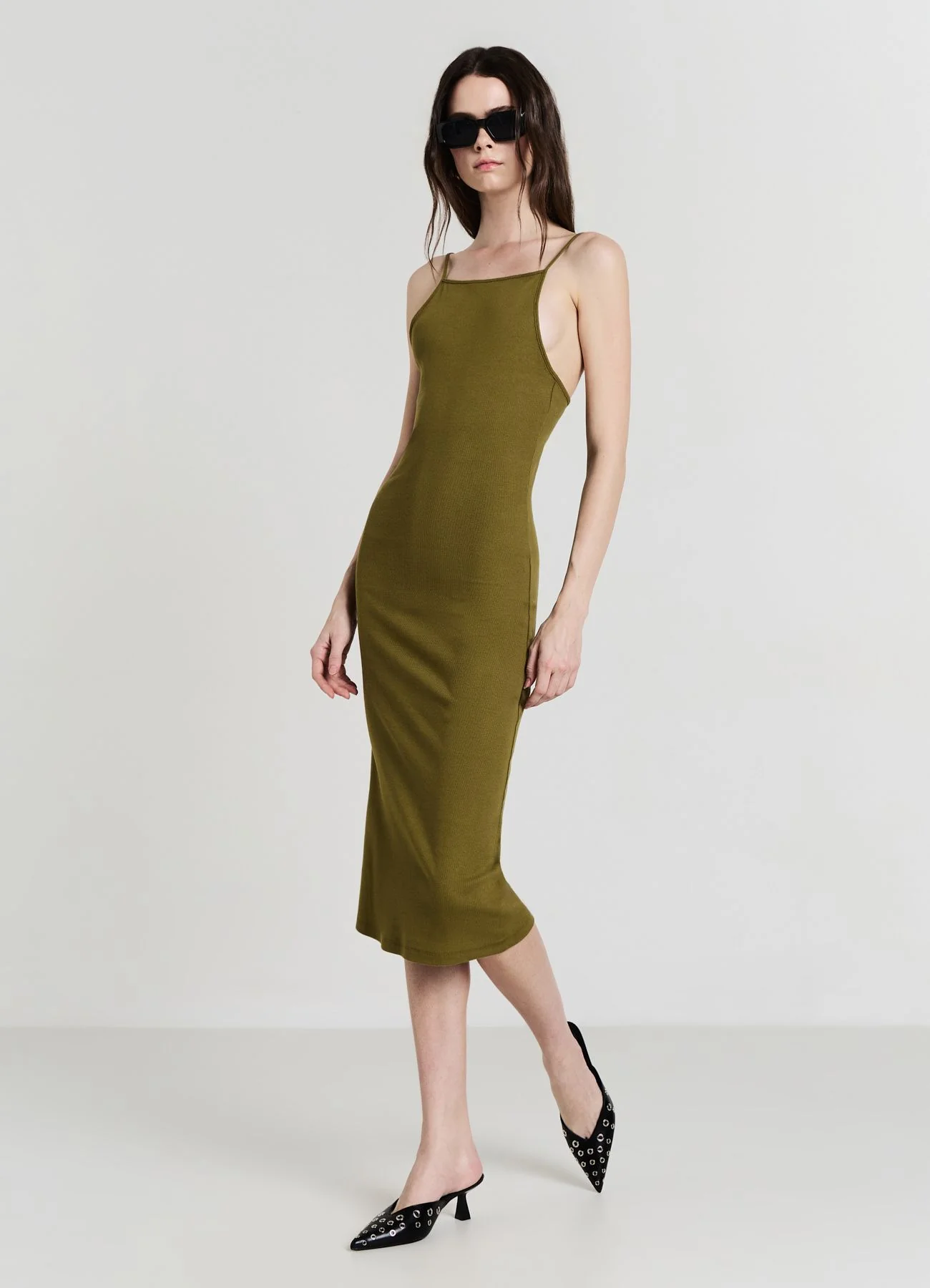 Vestito lungo a costina - Image 3