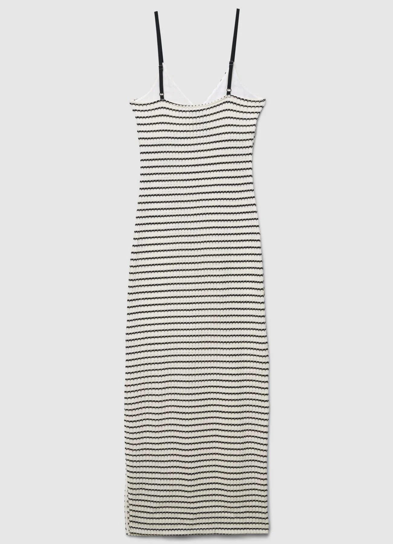 Vestito lungo a righe con spalline sottili - Image 5