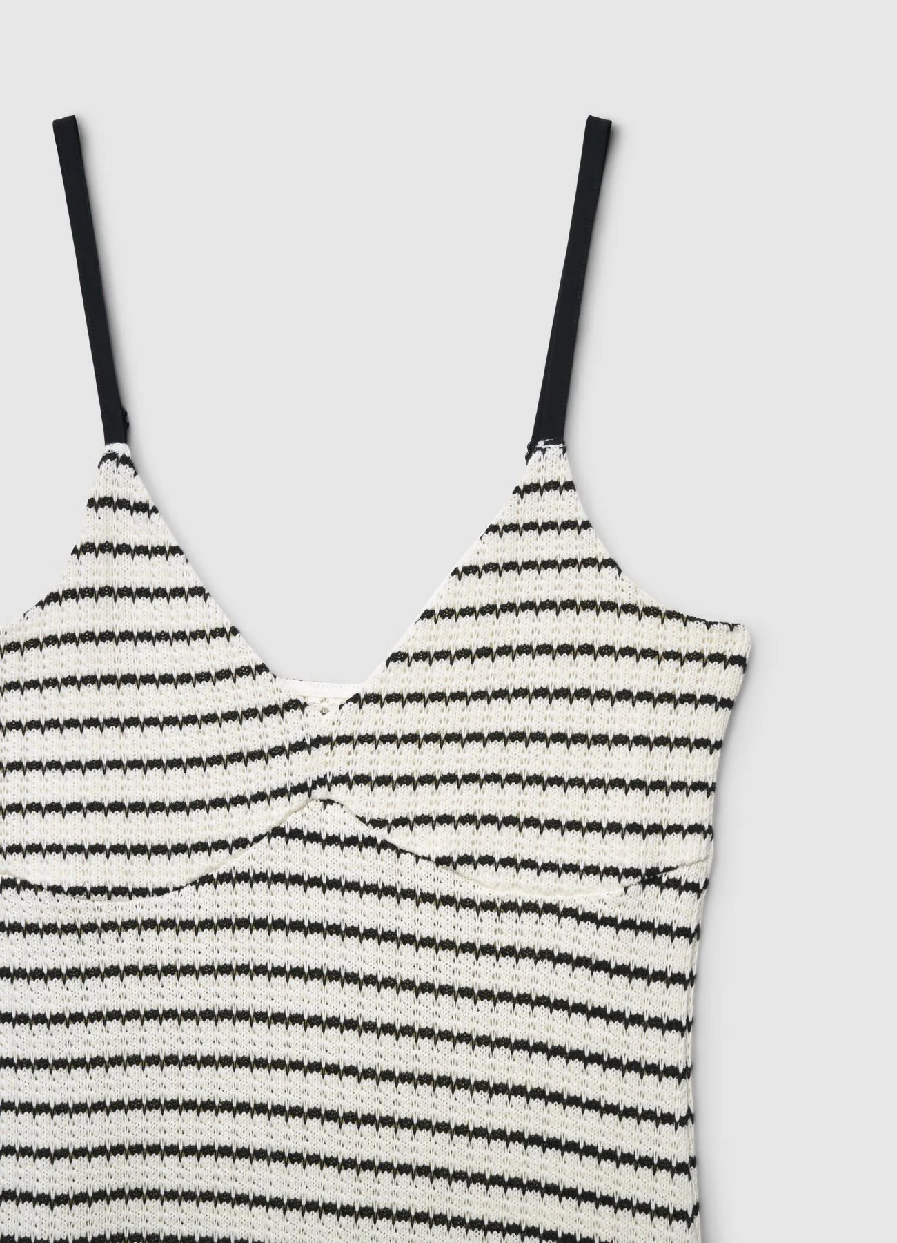 Vestito lungo a righe con spalline sottili - Image 6