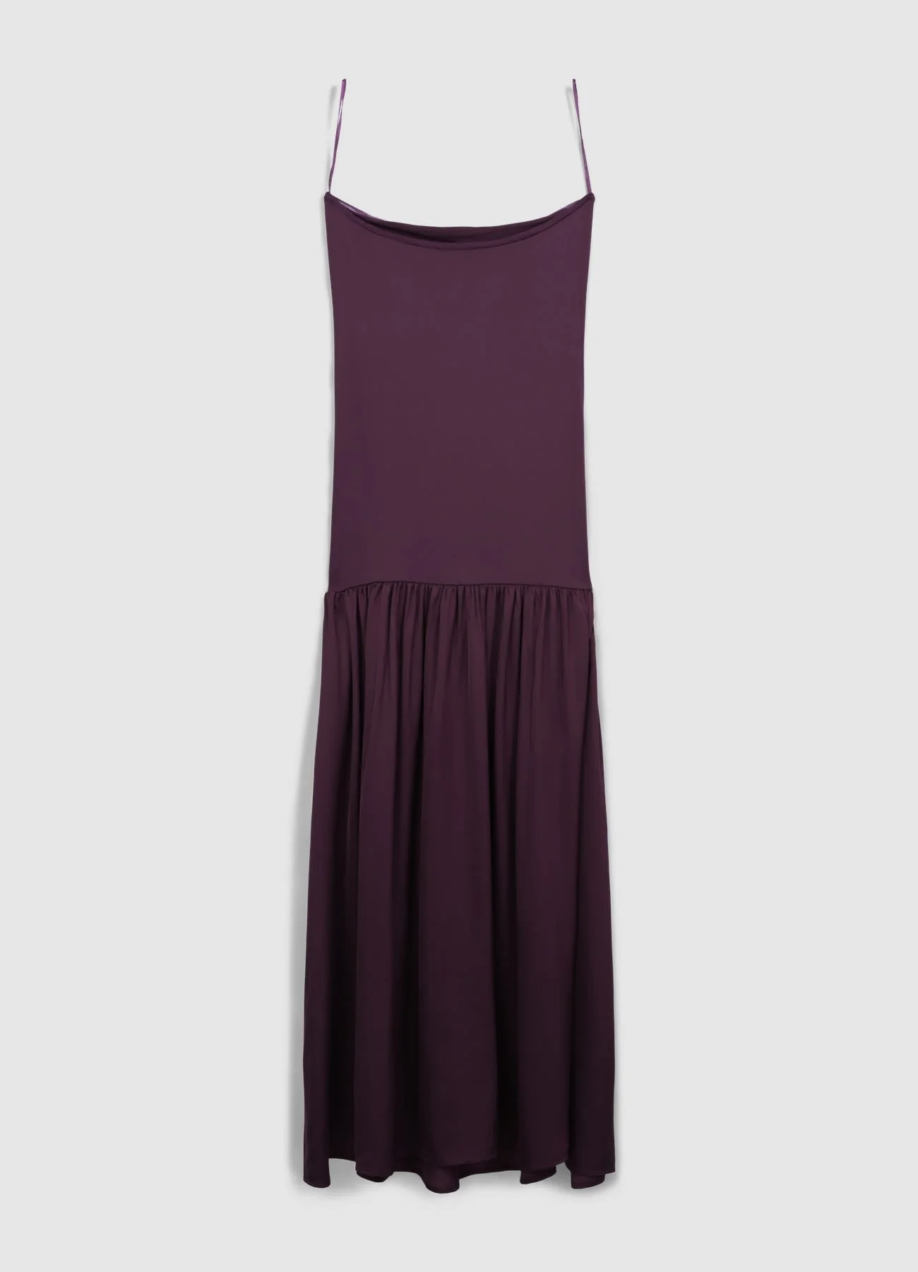 Vestito lungo bi-tessuto - Image 5