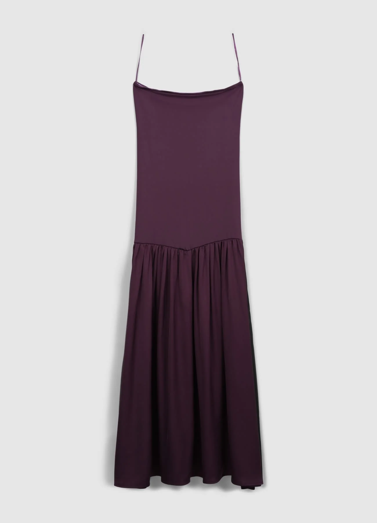Vestito lungo bi-tessuto - Image 6