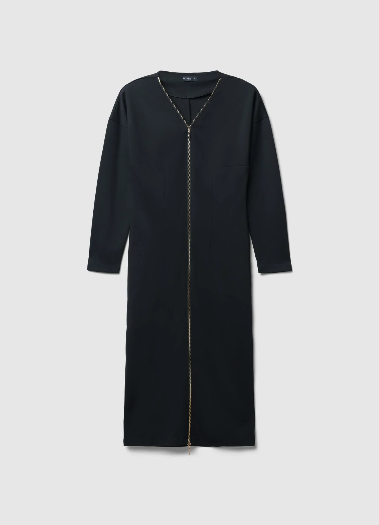 Vestito lungo cerniera oro - Image 4
