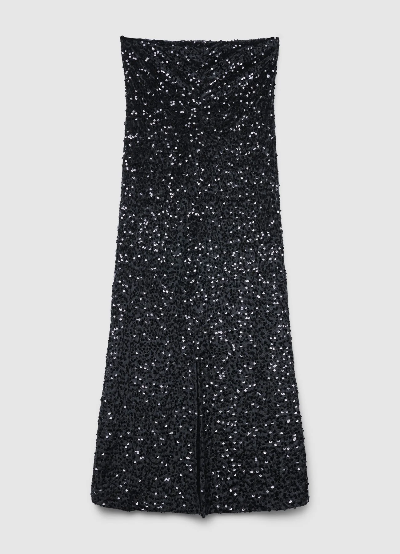 Vestito lungo con paillettes a fascia - Image 6