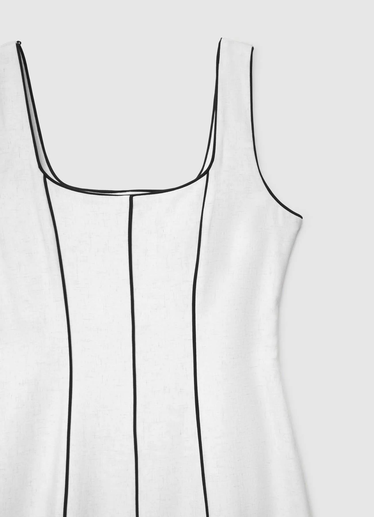 Vestito lungo con profili a contrasto - Image 6