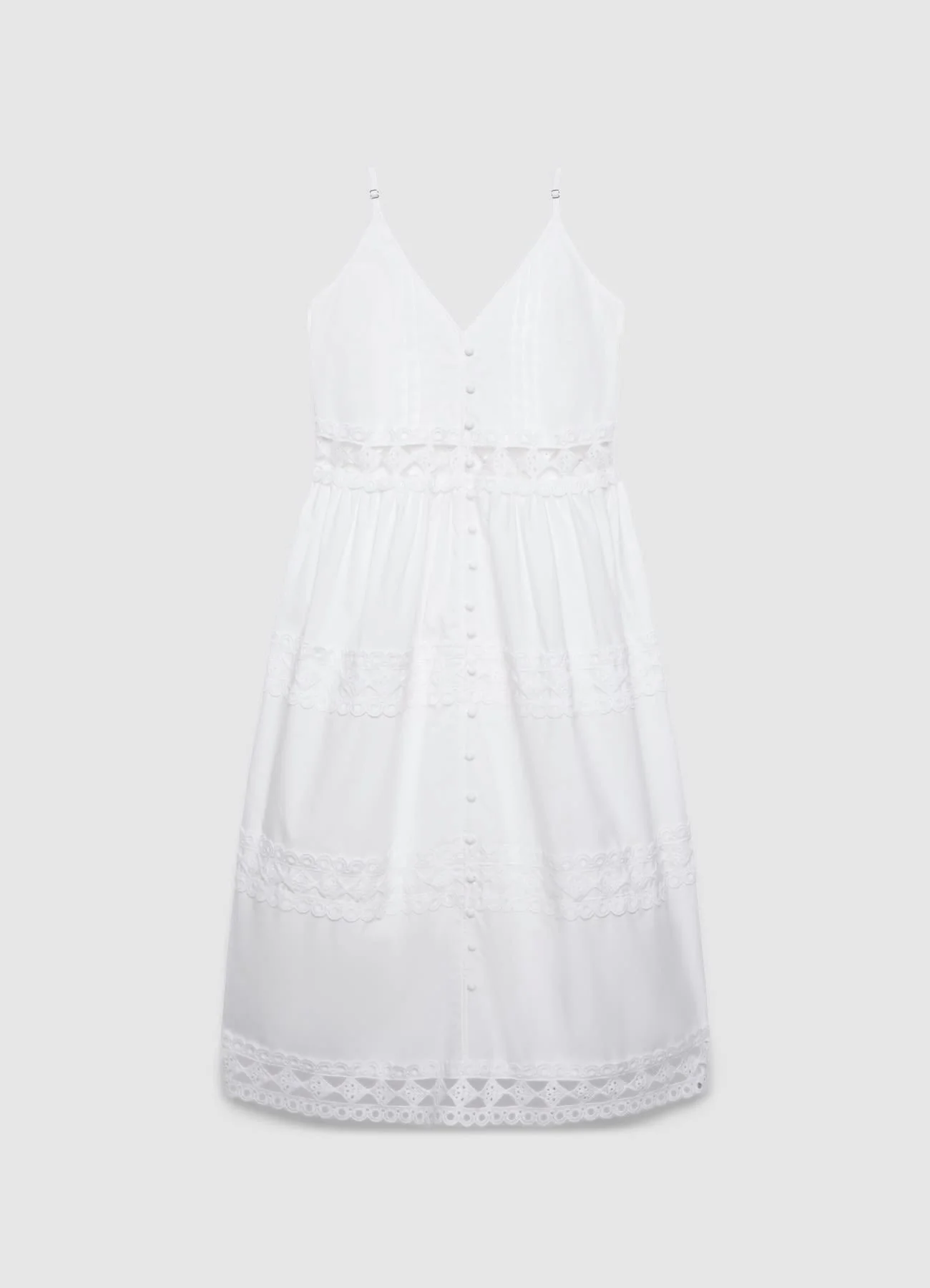 Vestito lungo con spalline e bottoni - Image 6