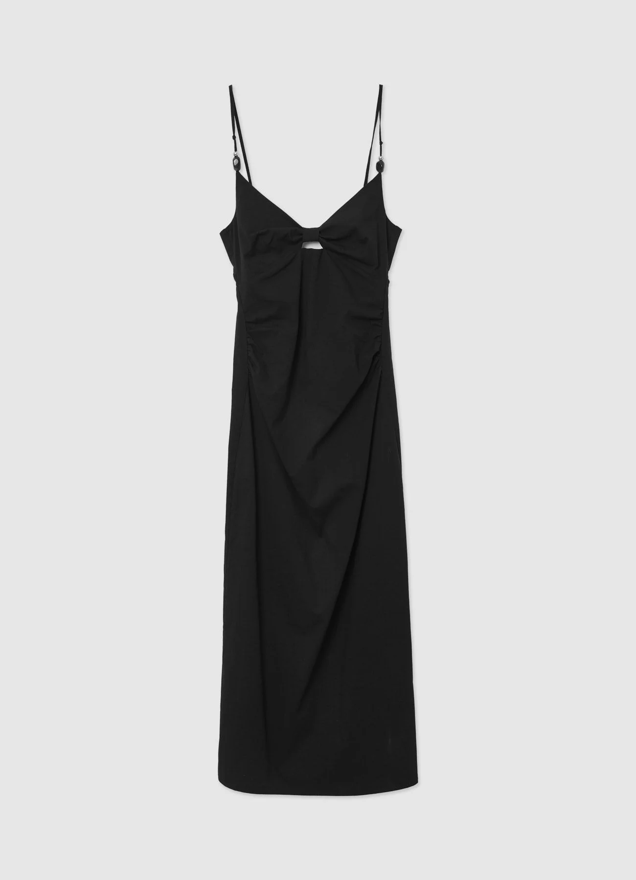 Vestito lungo cut out e perline - Image 5