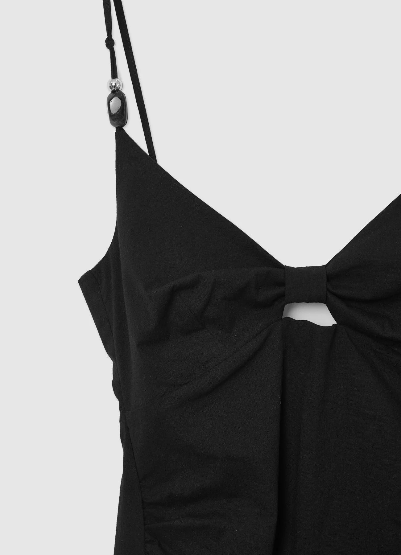 Vestito lungo cut out e perline - Image 6