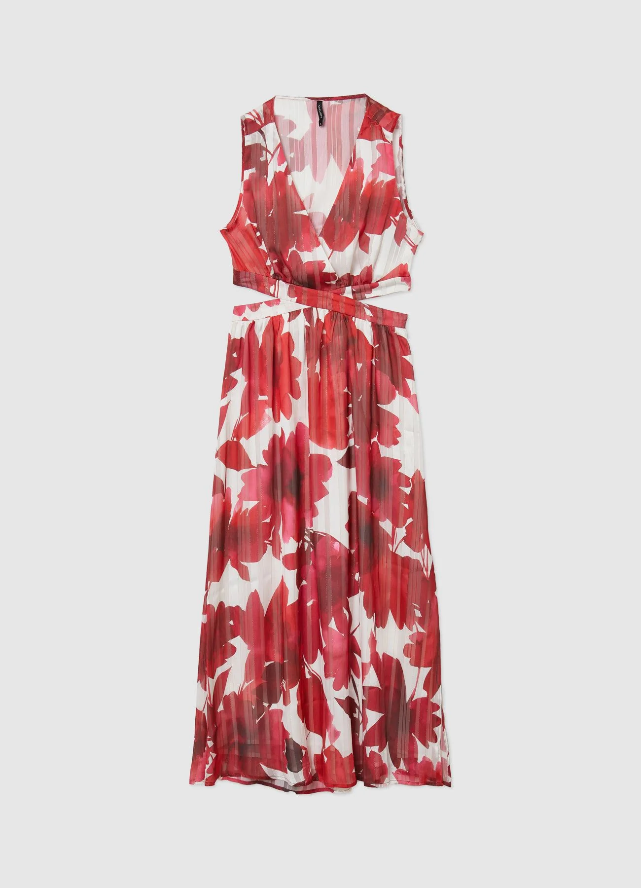 Vestito lungo cut out fiori - Image 6