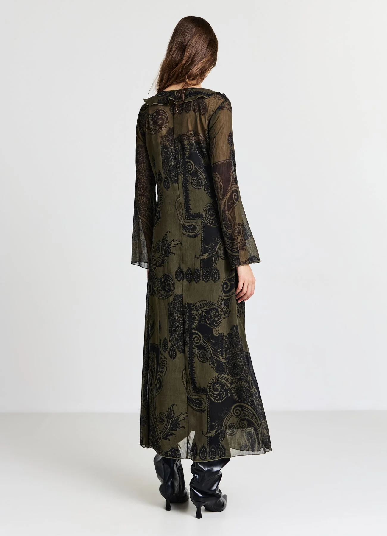 Vestito lungo fantasia paisley