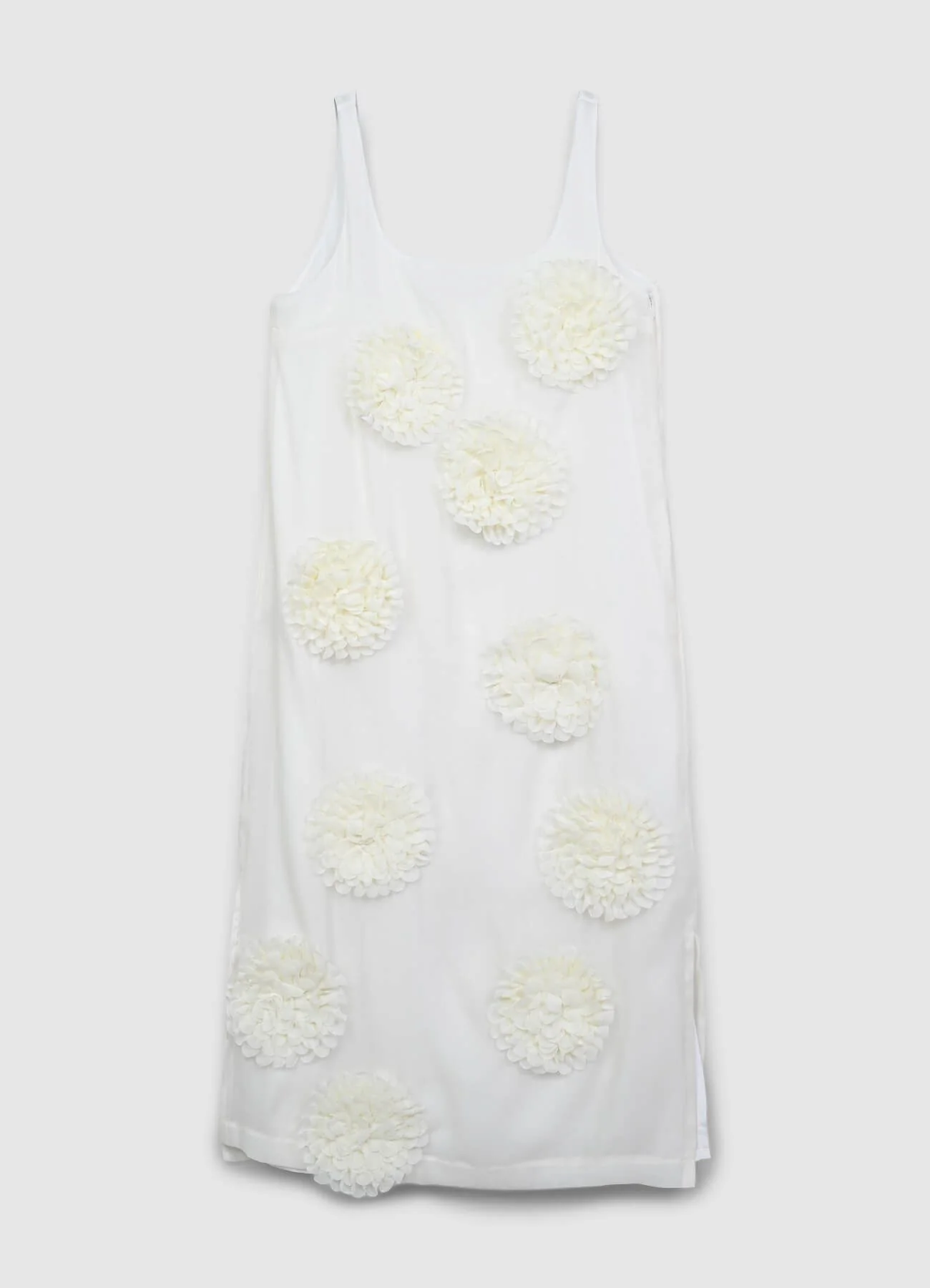 Vestito lungo fiori applicati - Image 4