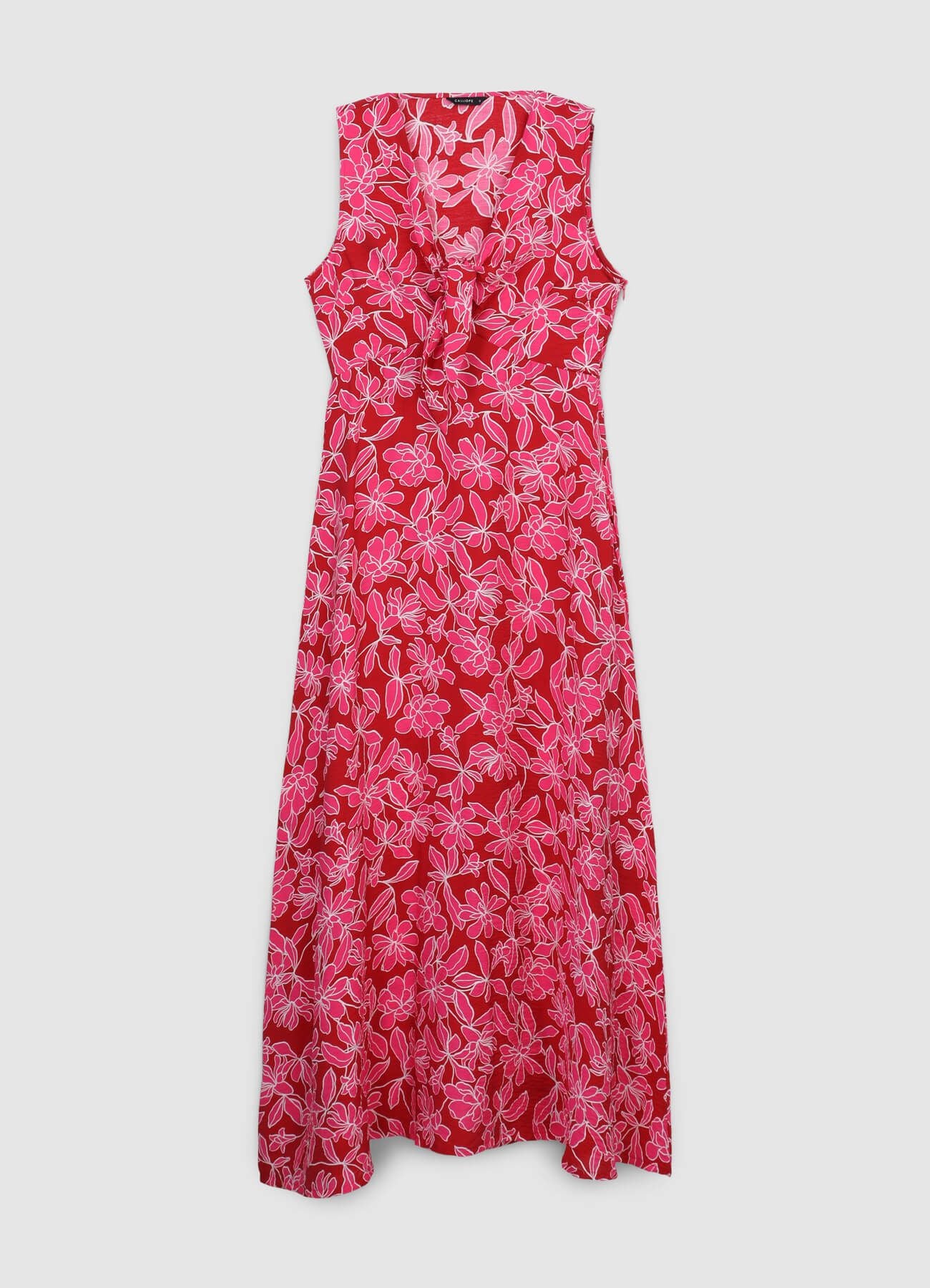Vestito lungo nodo fantasia floreale - Image 4
