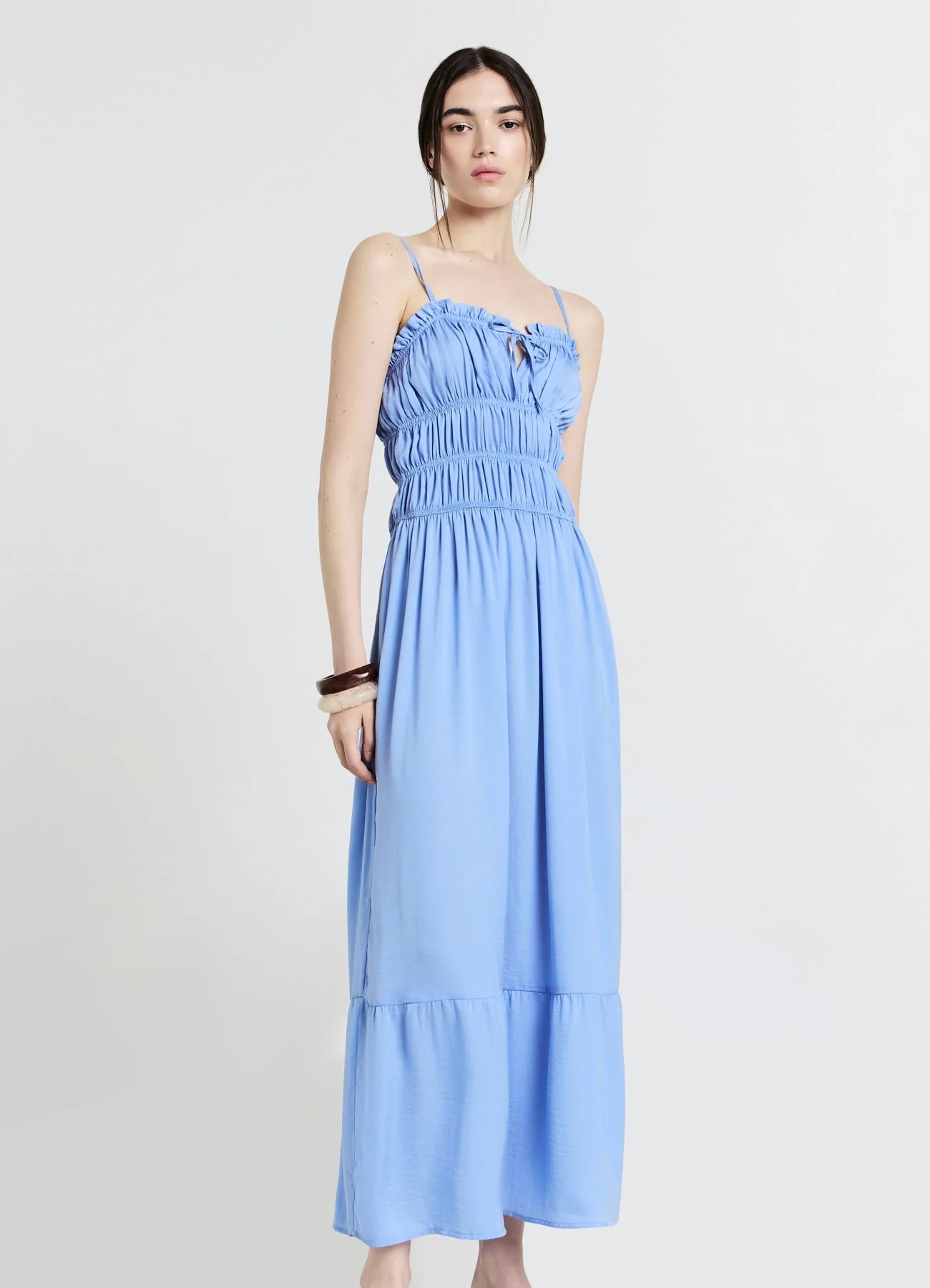 Vestito lungo punto smock - Image 2