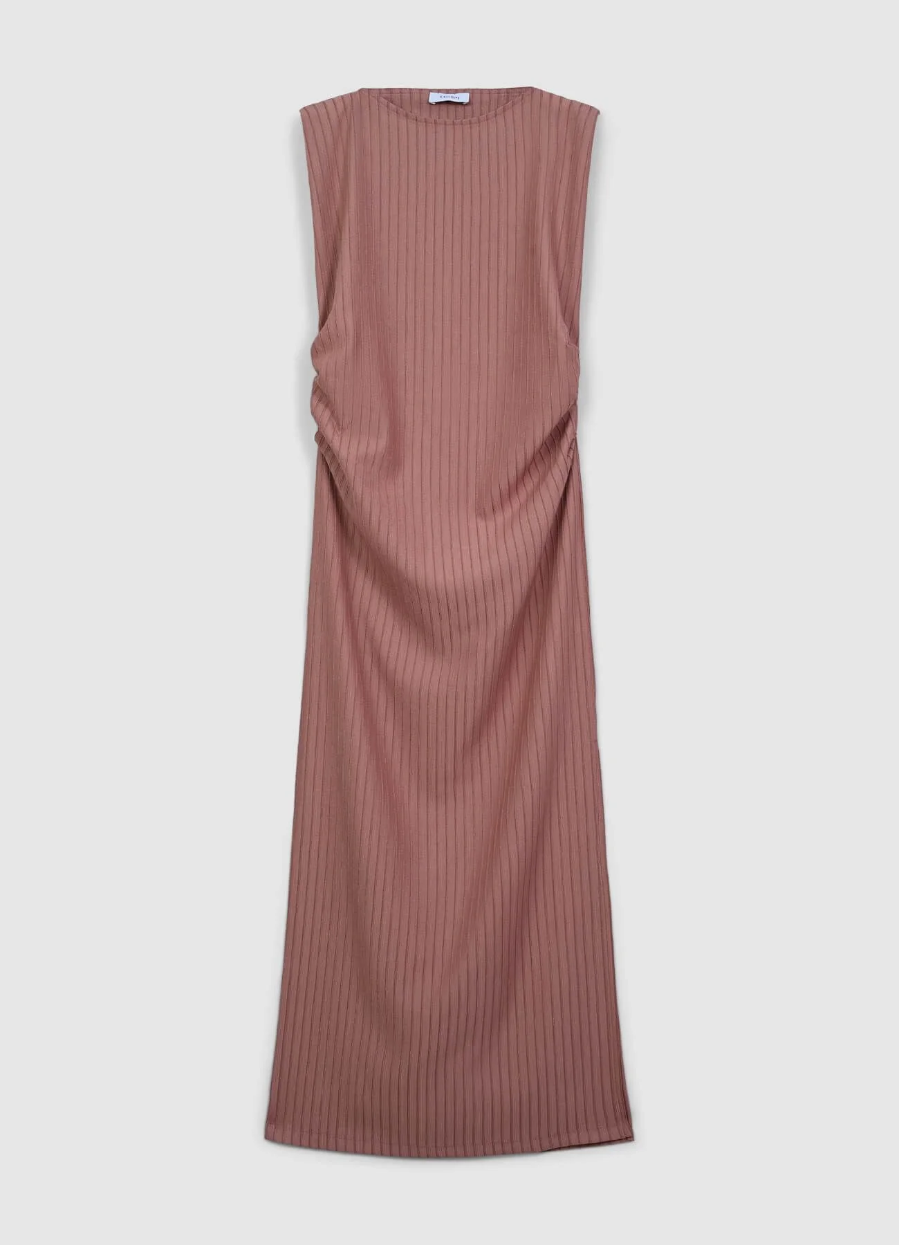 Vestito lungo righe in rilievo - Image 4