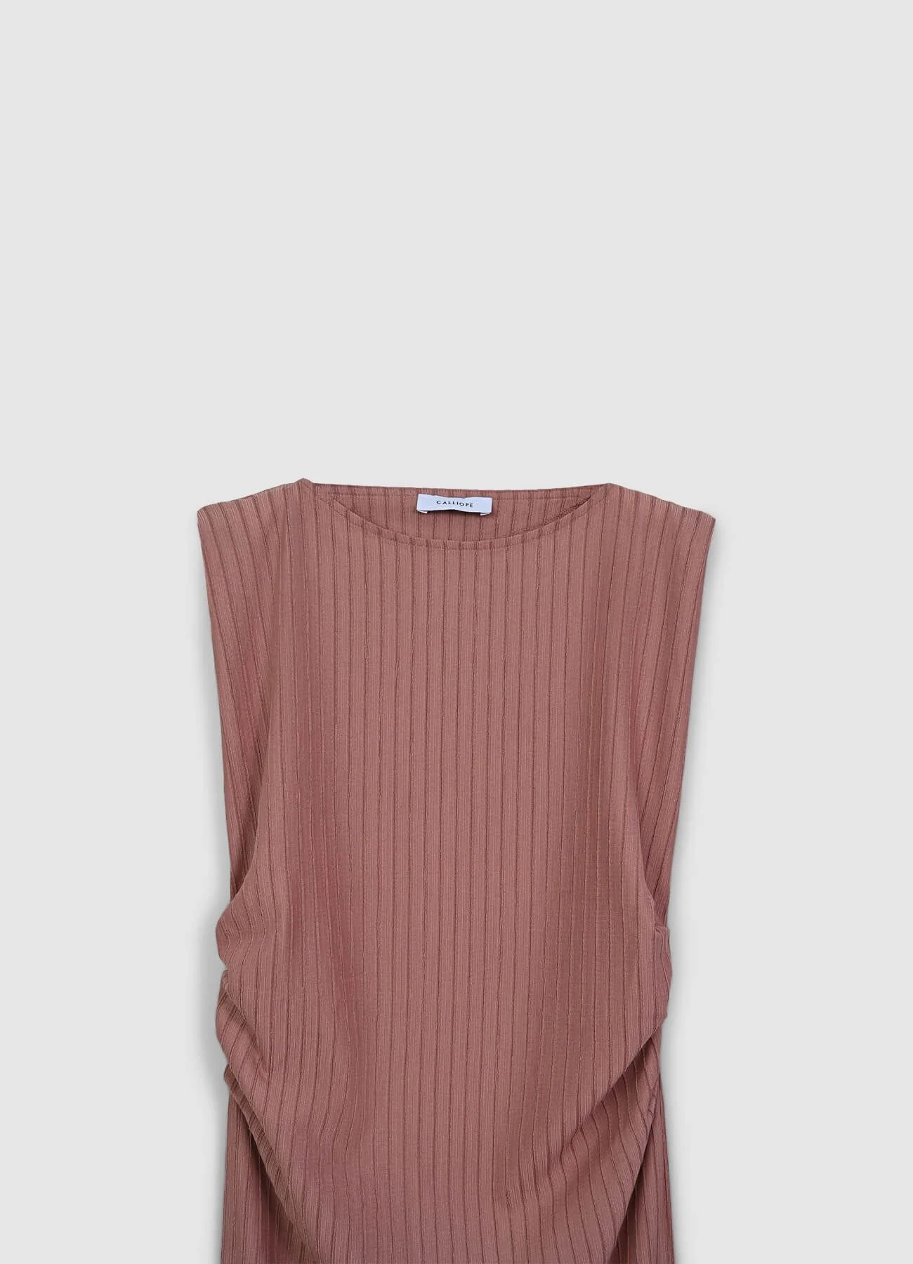 Vestito lungo righe in rilievo - Image 7