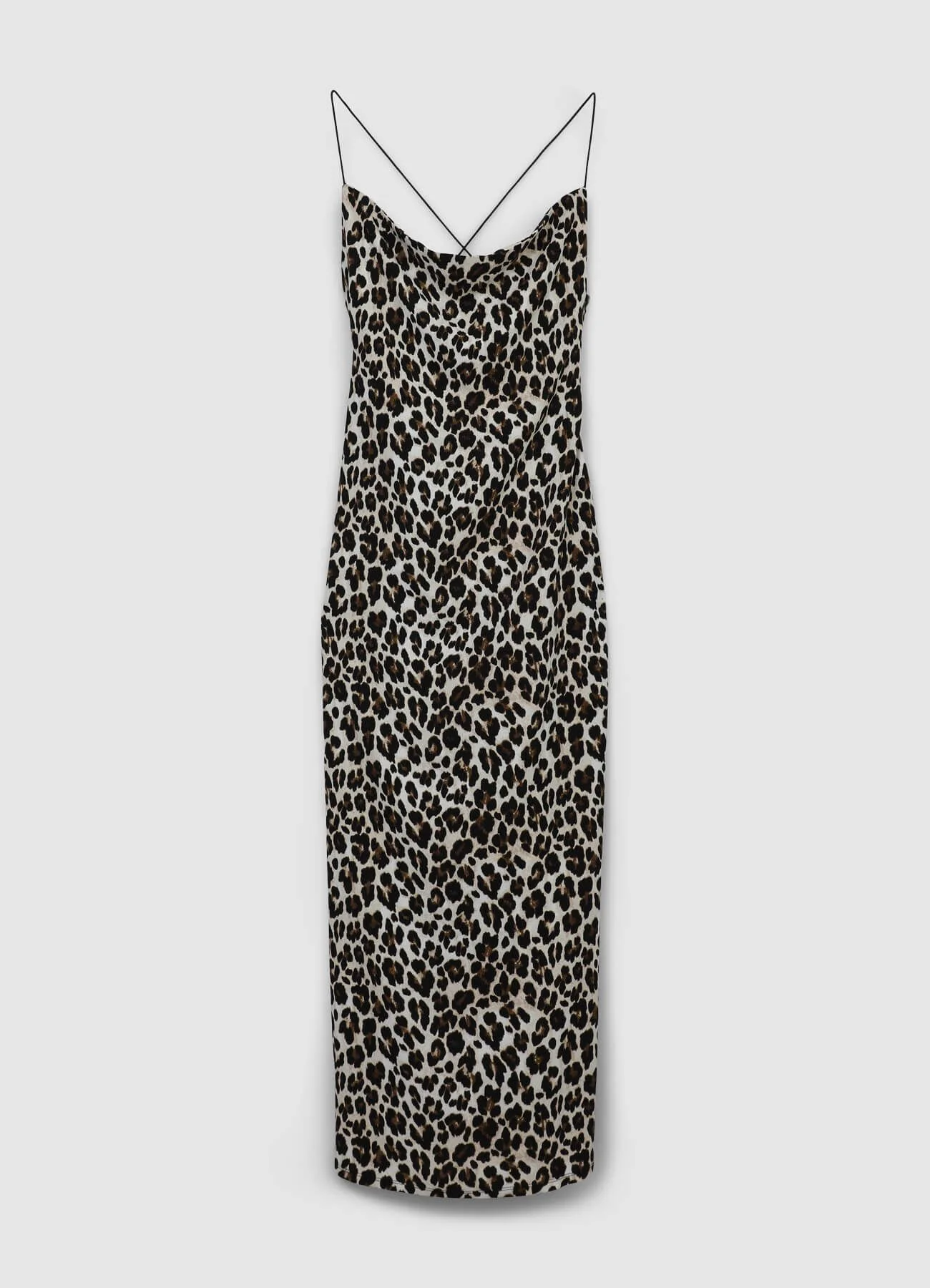 Vestito lungo sciallato fantasia animalier - Image 5
