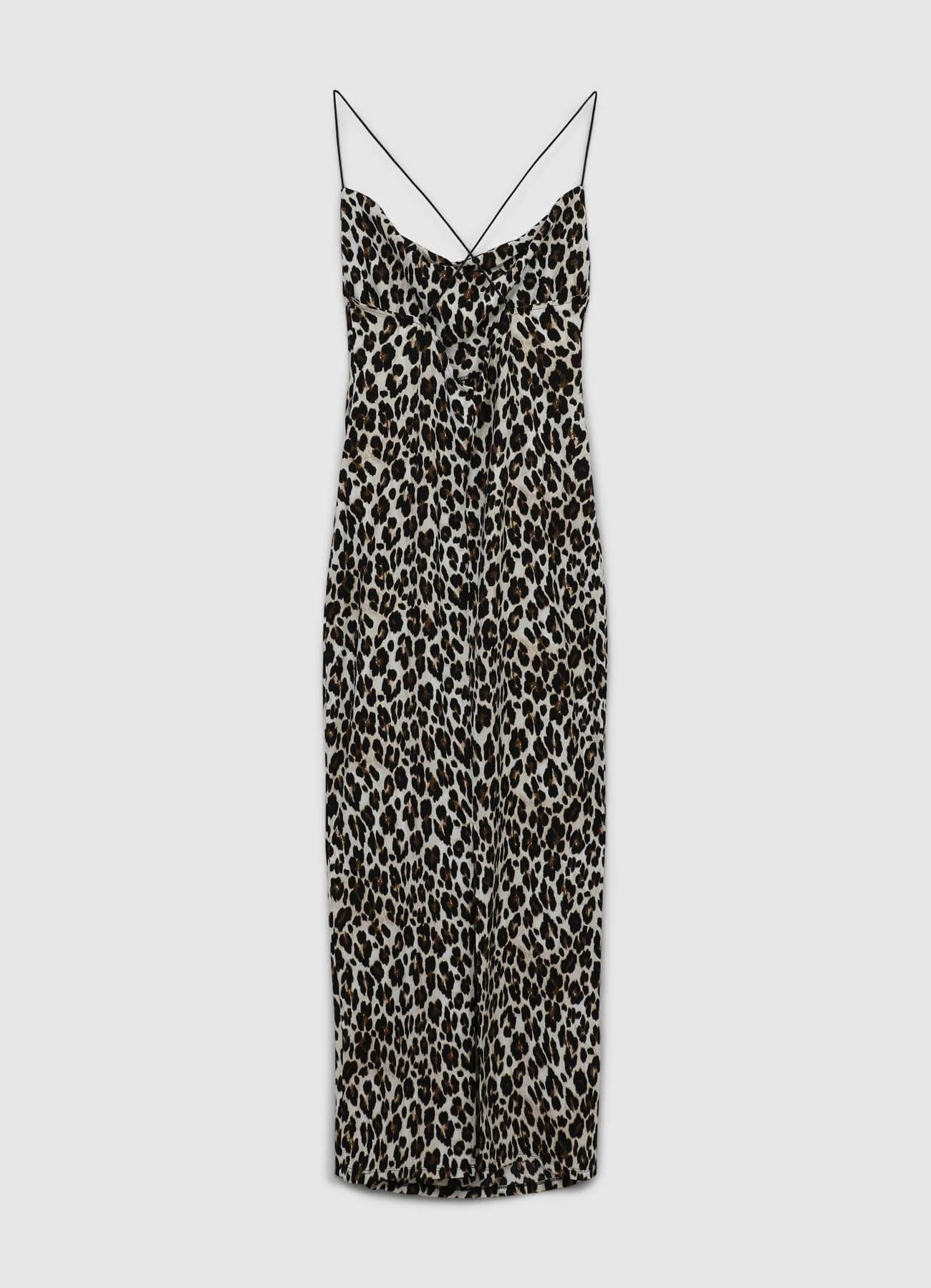 Vestito lungo sciallato fantasia animalier - Image 6