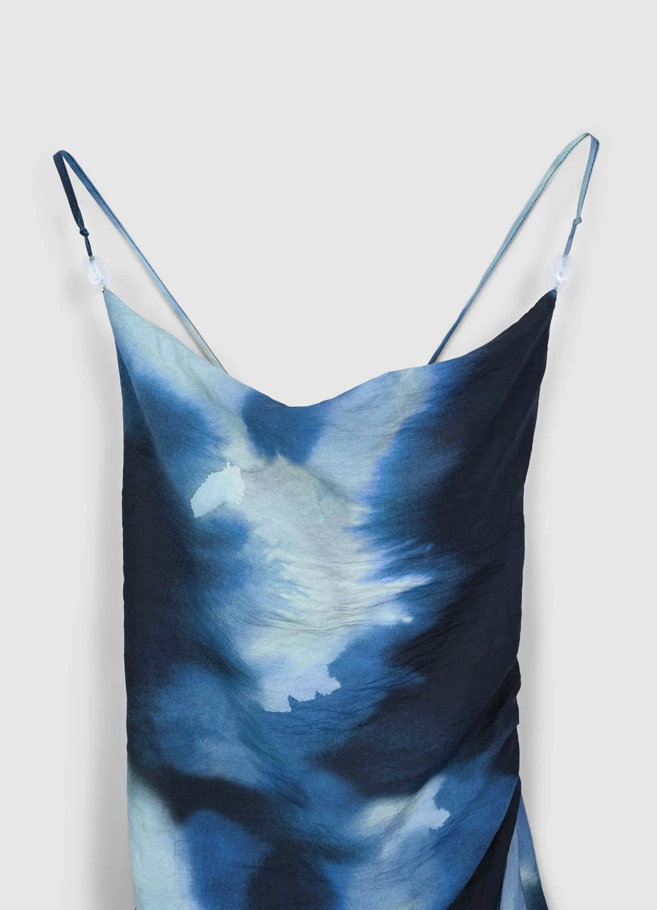 Vestito lungo sciallato fantasia sfumata - Image 2