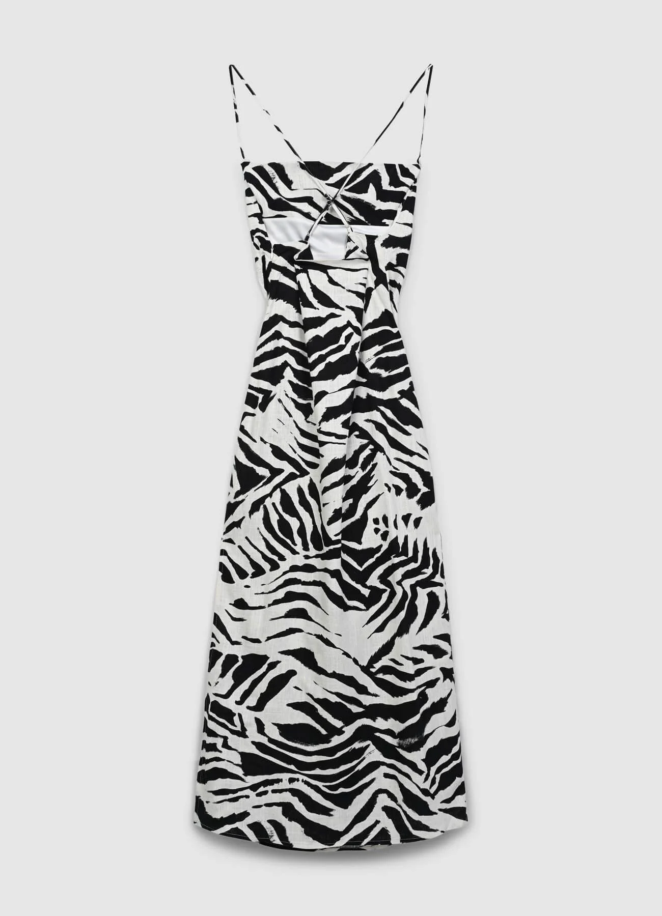 Vestito lungo sciallato fantasia zebrata - Image 4
