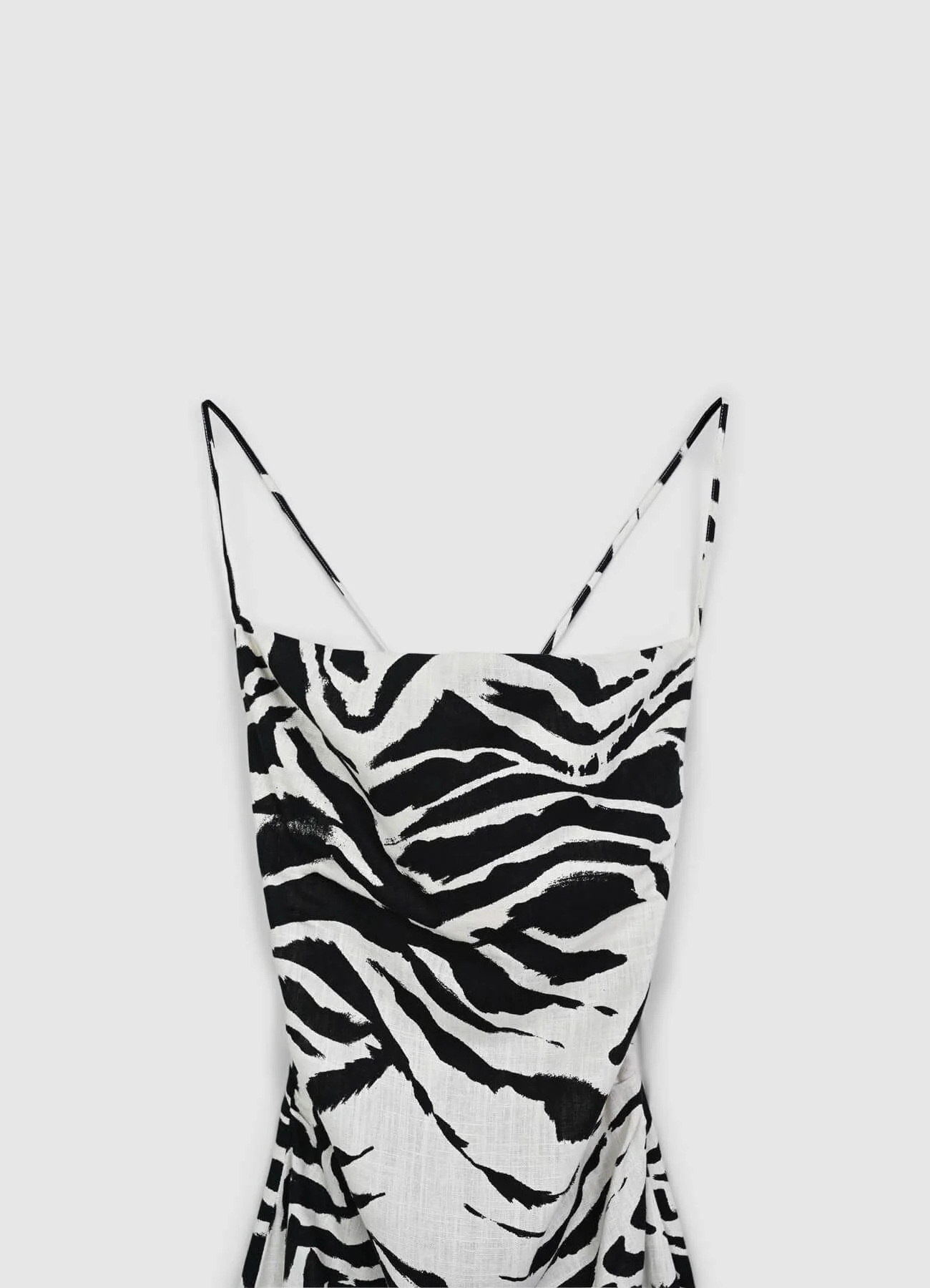 Vestito lungo sciallato fantasia zebrata - Image 6