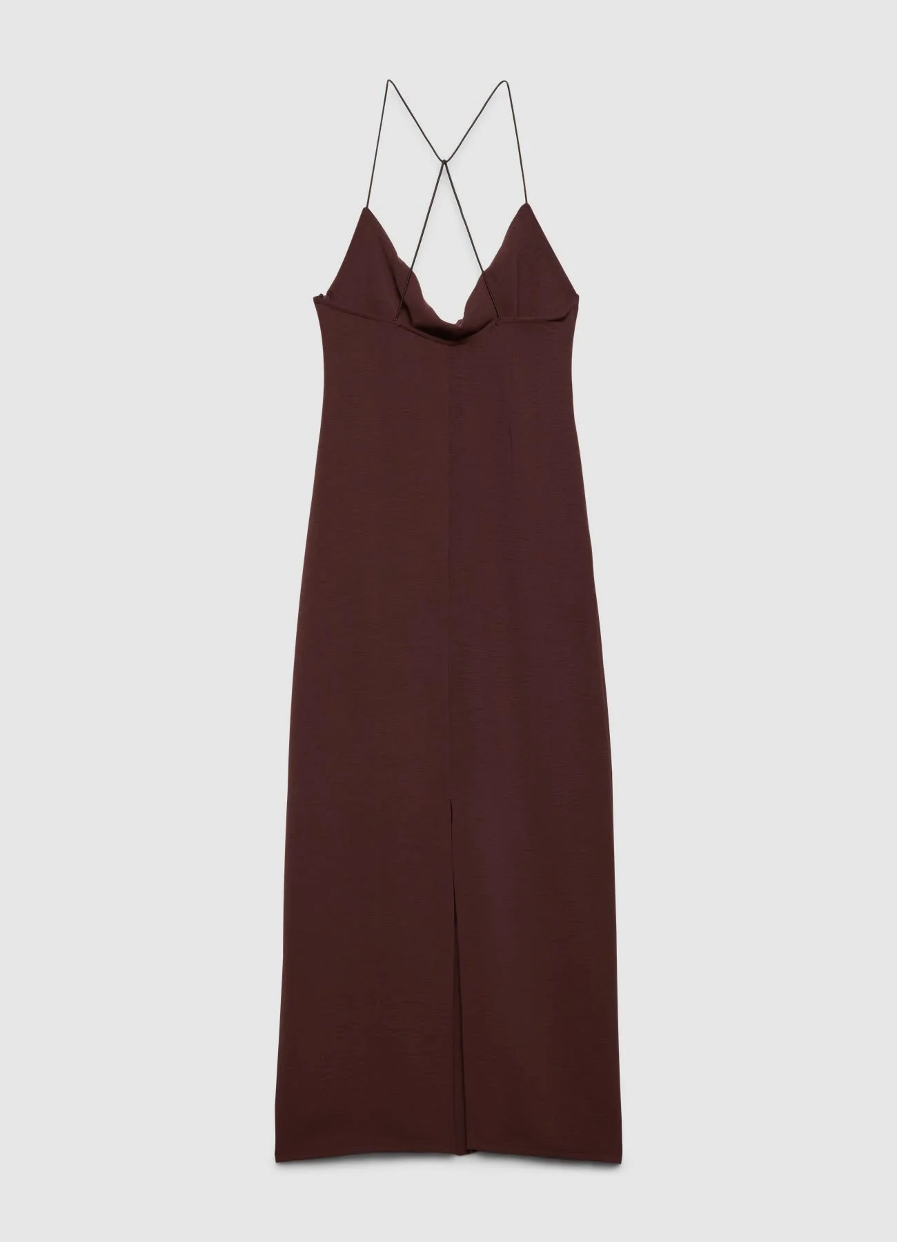 Vestito lungo scollato con spalline incrociate - Image 5