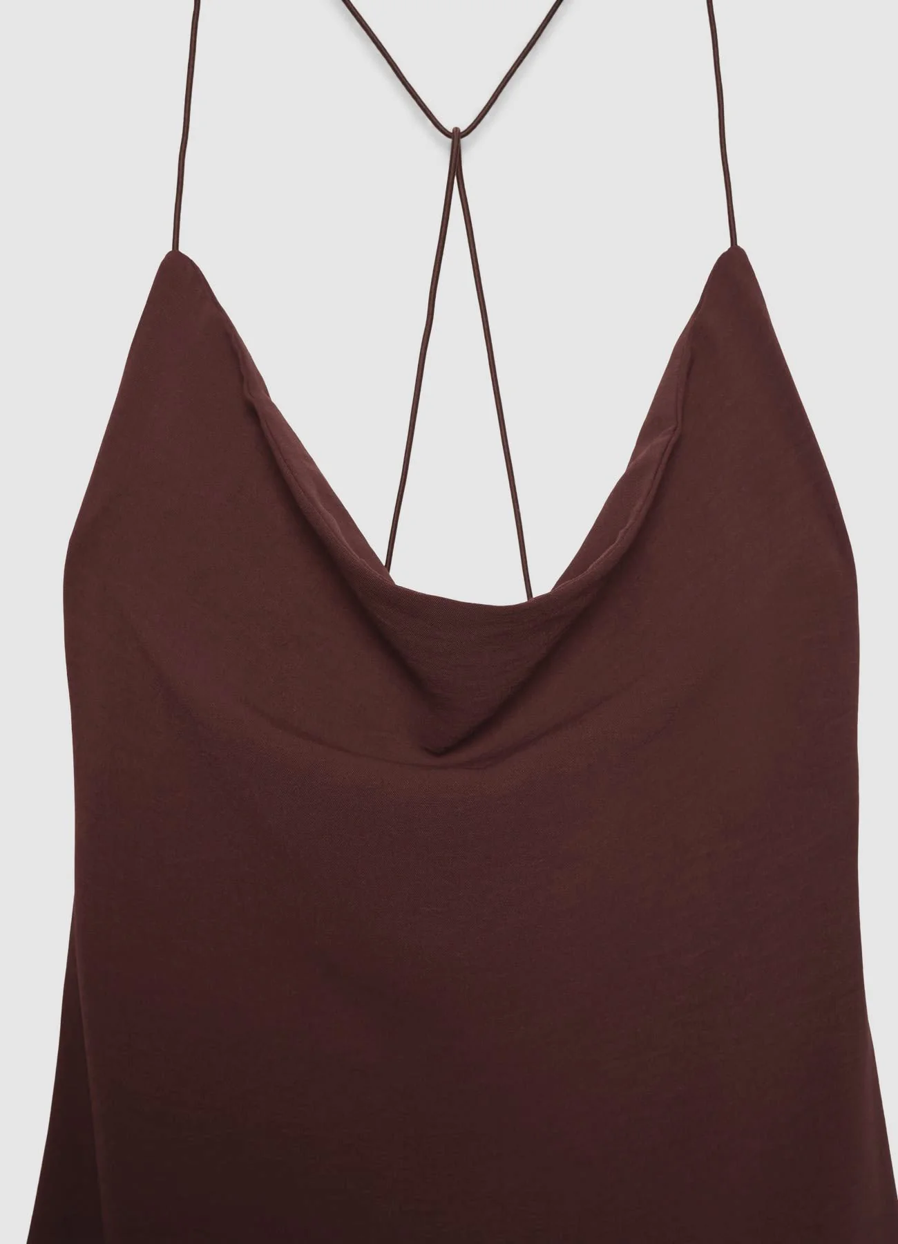 Vestito lungo scollato con spalline incrociate - Image 6