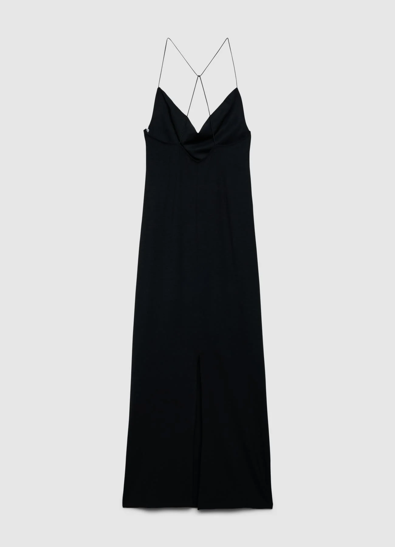 Vestito lungo scollato con spalline incrociate - Image 4