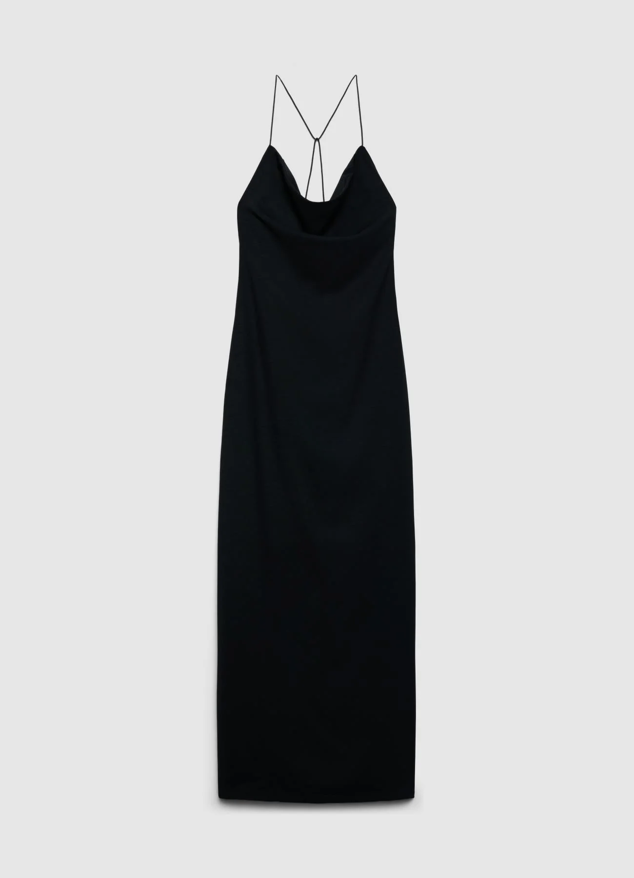 Vestito lungo scollato con spalline incrociate - Image 5