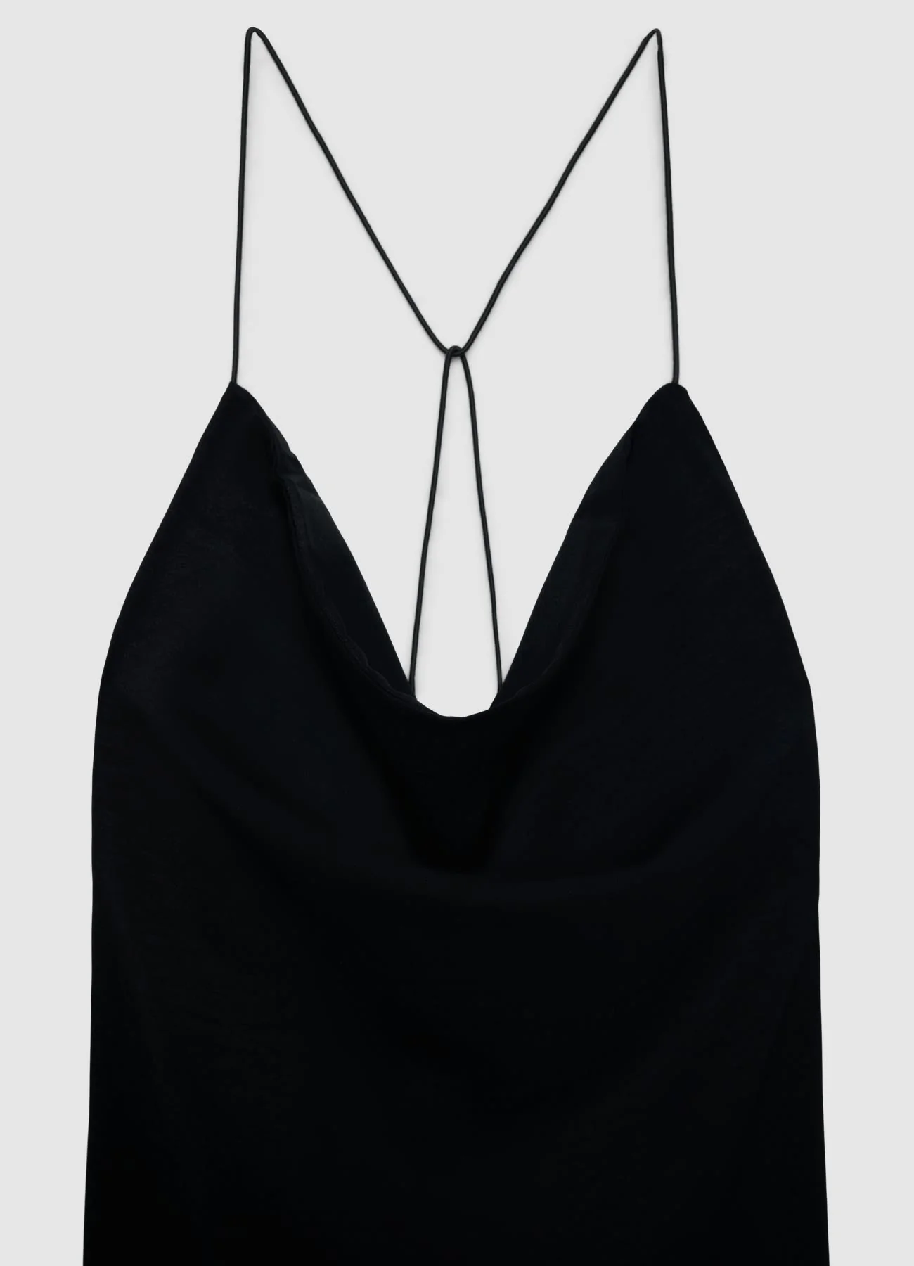 Vestito lungo scollato con spalline incrociate - Image 6