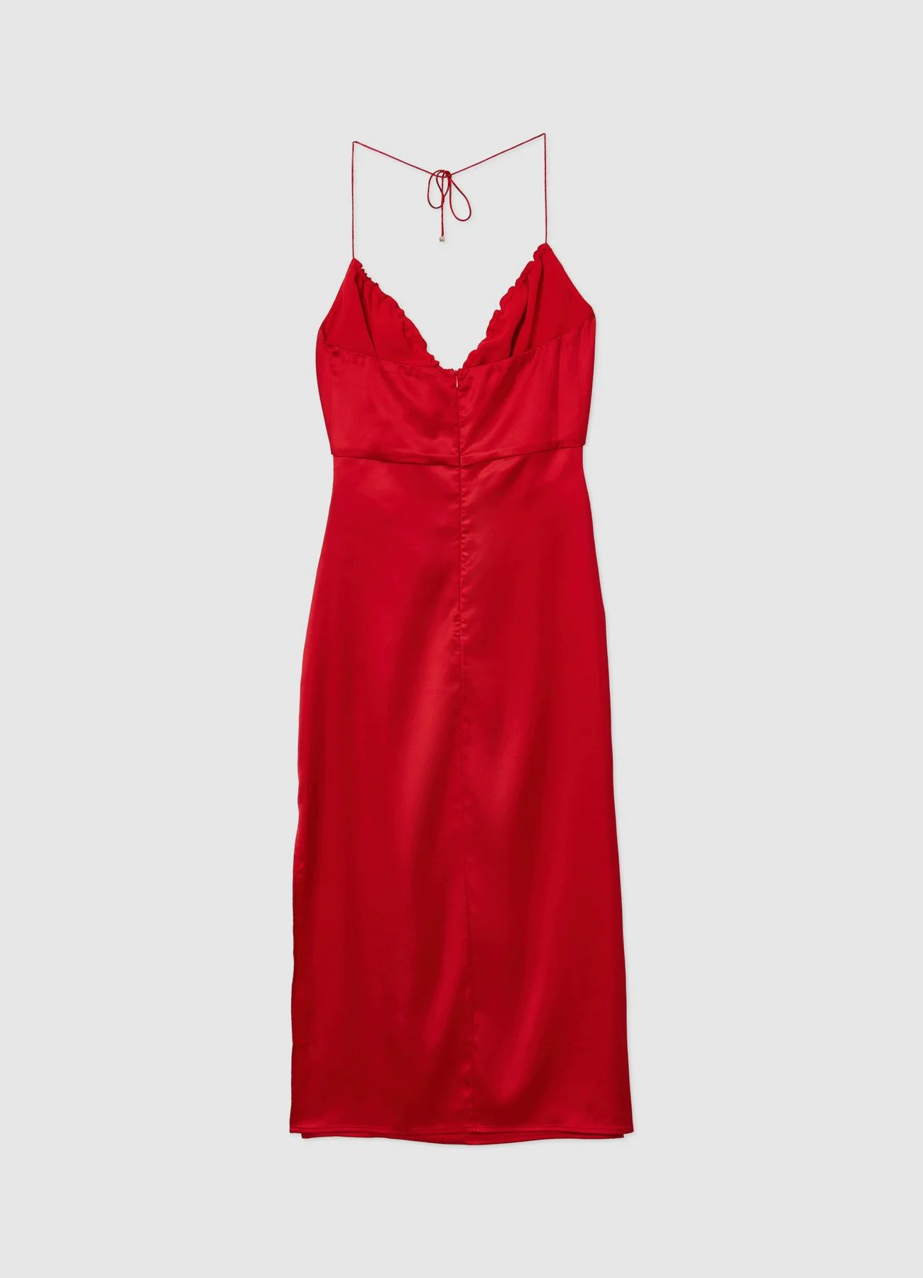Vestito lungo simil satin cut out - Image 6