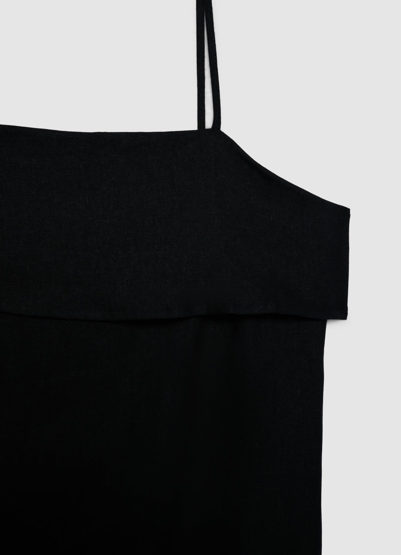 Vestito mini svasato misto lino - Image 5