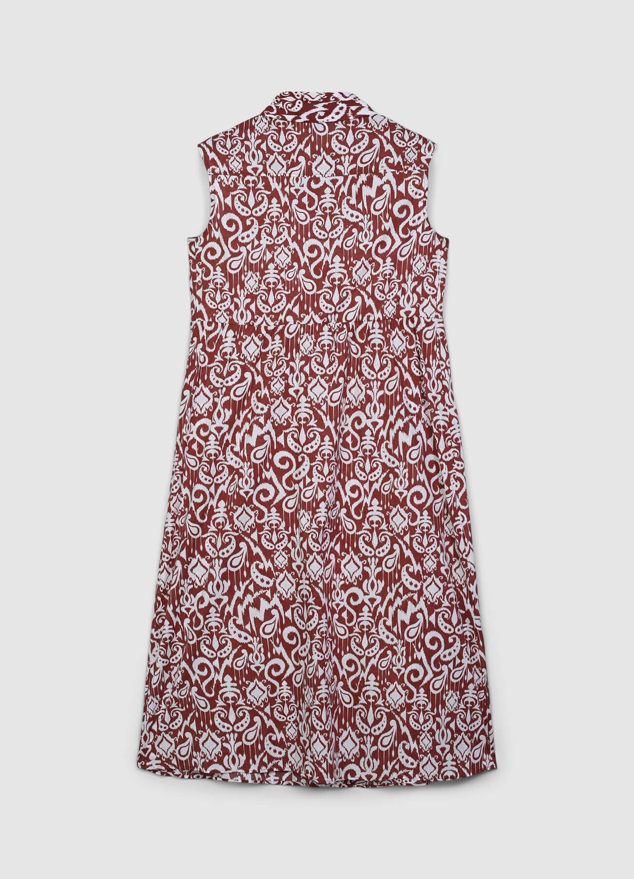 Vestito smanicato fantasia bicolor - Image 6