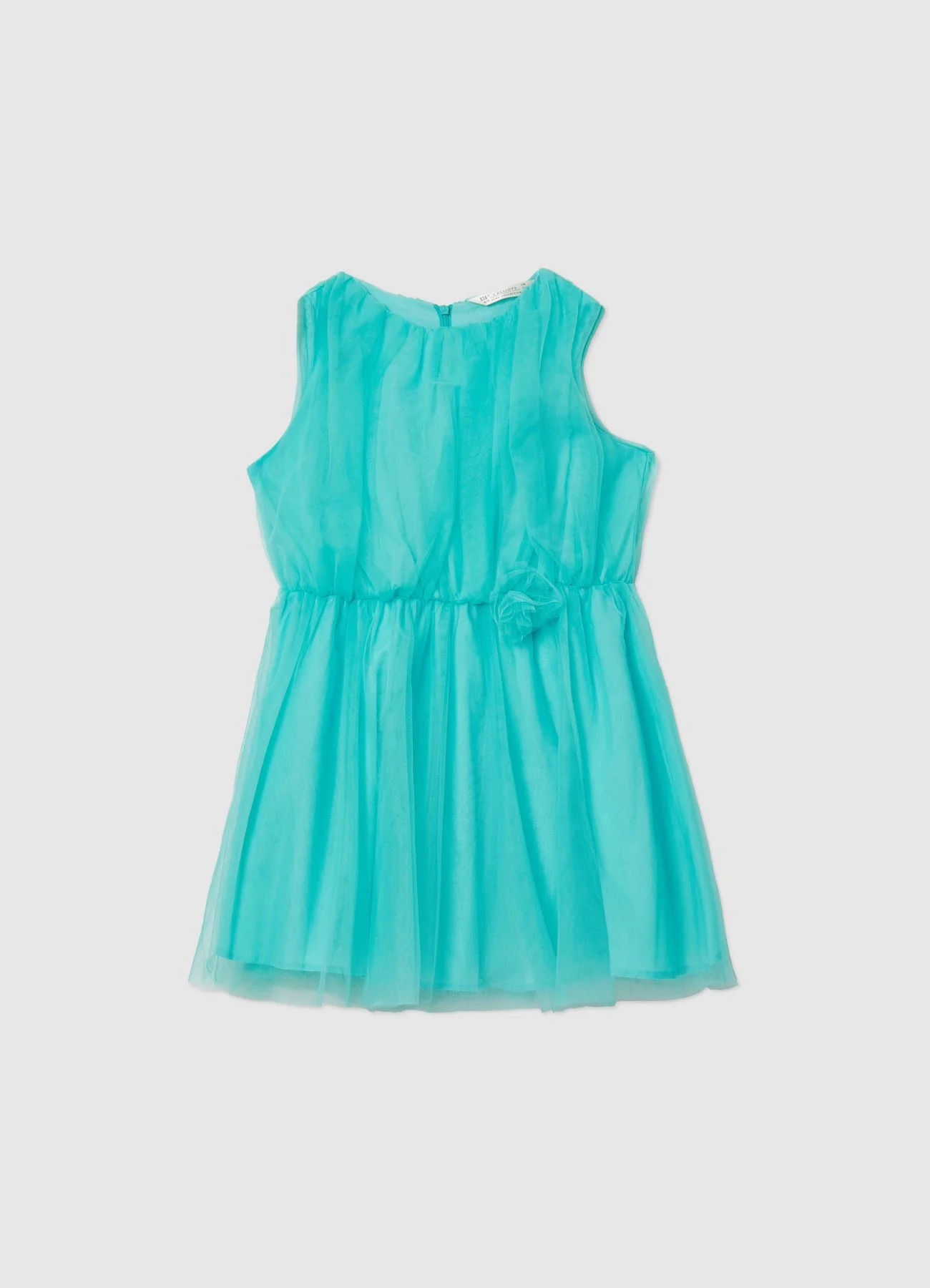 Vestito tulle applicazione rosa - Image 4
