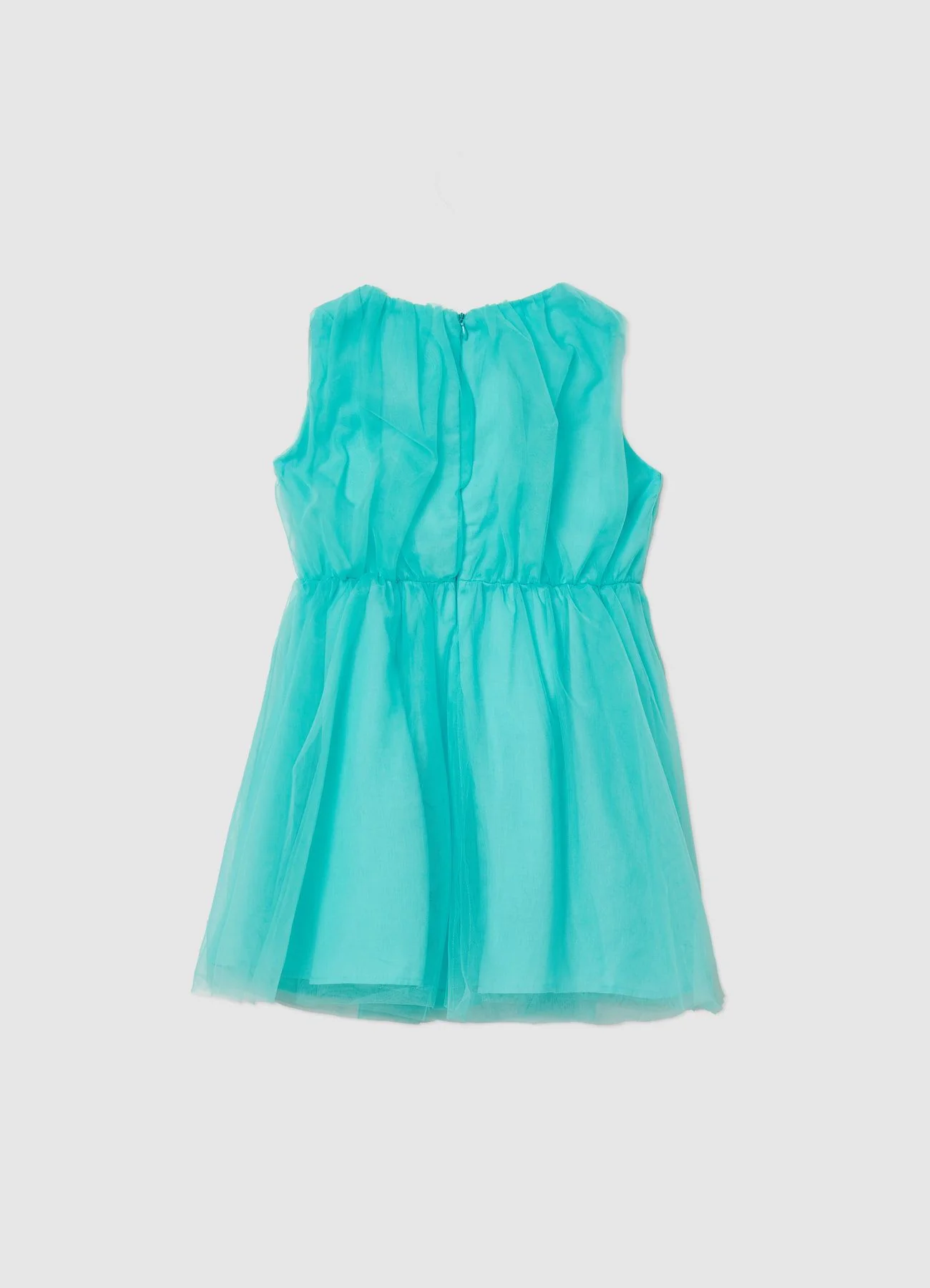 Vestito tulle applicazione rosa - Image 5